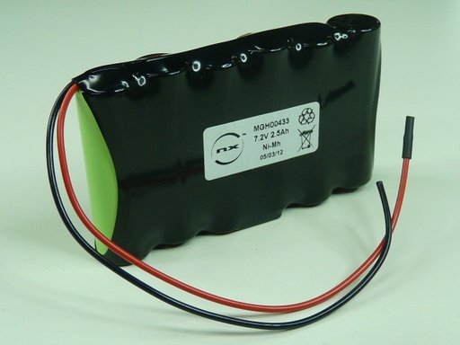 [ENIMGH00433] Pack(s) Batterie Nimh  6x AA 6S1P ST1 7.2V 2.5Ah F