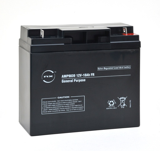 [ENIAMP9039] Unité(s) Batterie plomb AGM NX 18-12 General Purpose FR 12V 18Ah M6-M