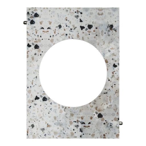 [SCHS954801] Odace Architecte - plaque de finition centrale - effet Terrazzo