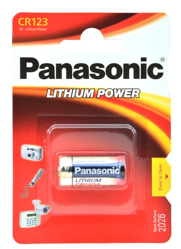 [ENIPCL6401] Pile(s) Pile lithium blister Panasonic CR123 3V 1550mAh