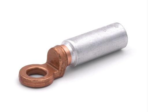 [CEMCAA50M12] Cosse alu-cuivre 50 mm² - Diam.12 mm à fut long (poinçonnage)