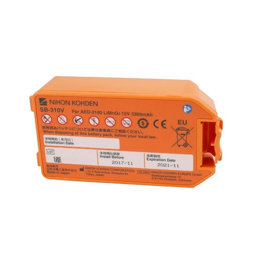 [ENIAML07132] Batterie(s) Batterie médicale non rechargeable Nihon Kohden 15V 3.3Ah