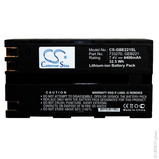 [ENIAML90251] Batterie(s) Batterie appareil de mesure LEICA - GEOMAX 7.4V 4400mAh