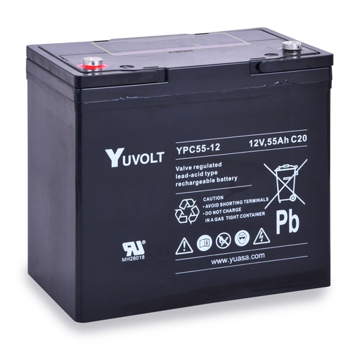 [ENIAMP92149] Batterie(s) Batterie plomb AGM YUCEL YPC55-12 12V 55Ah M6-F