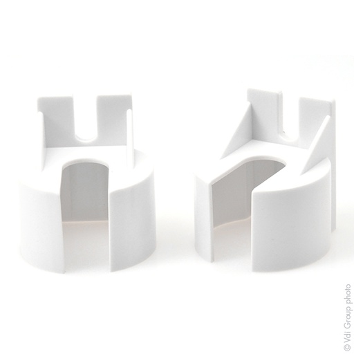 [ENIXXX9081] Lot(s) de 2 End caps pour pack eclairage de secours taille D (x 2pcs)