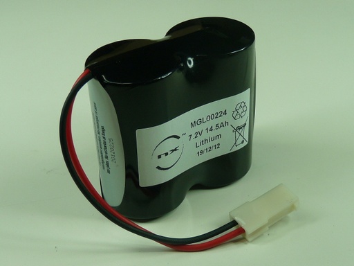 [ENIMGL00224] Pack(s) Batterie lithium 2x D 2S1P ST1 7.2V 14.5Ah AMP