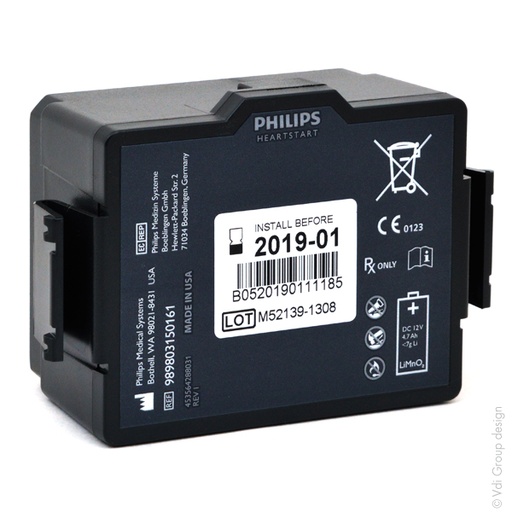 [ENIAML0727] Batterie(s) Batterie médicale non rechargeable pour Heartstart FR3 12V 4.7Ah