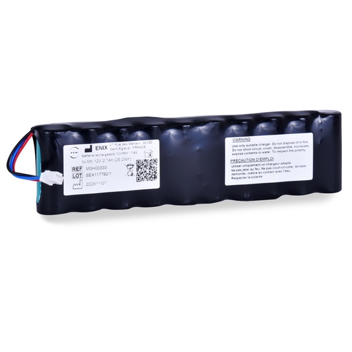 [ENIMGH00333] Pack(s) Batterie médicale rechargeable NIHON KOHDEN Cardiofax 12V 2.1Ah