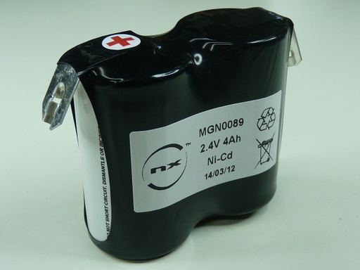 [ENIMGN0089] Pack(s) Batterie Nicd 2x D VNT 2S1P ST1 2.4V 4.2Ah T2