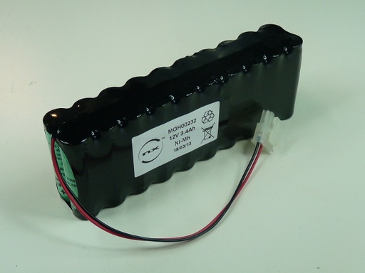 [ENIMGH00232] Batterie(s) Batterie médicale rechargeable 20x AA 10S2P ST2 12V 3.4Ah Molex