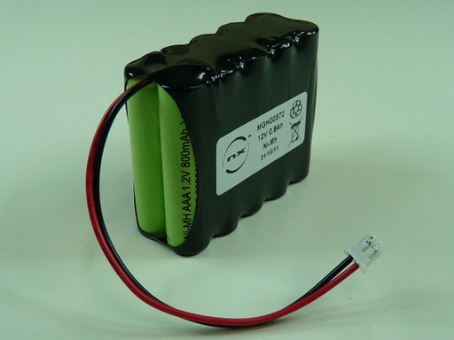 [ENIMGH00372] Pack(s) Batterie Nimh 10x AAA NX 10S1P ST2 12V 800mAh JST