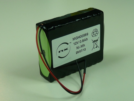 [ENIMGH00569] Pack(s) Batterie Nimh 10x pri 10S1P ST1 12V 750mAh F100