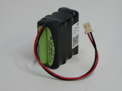 [ENIMGH00714] Pack(s) Batterie médicale rechargeable 8x AAA 8S1P ST2 9.6V 800mAh MOLEX