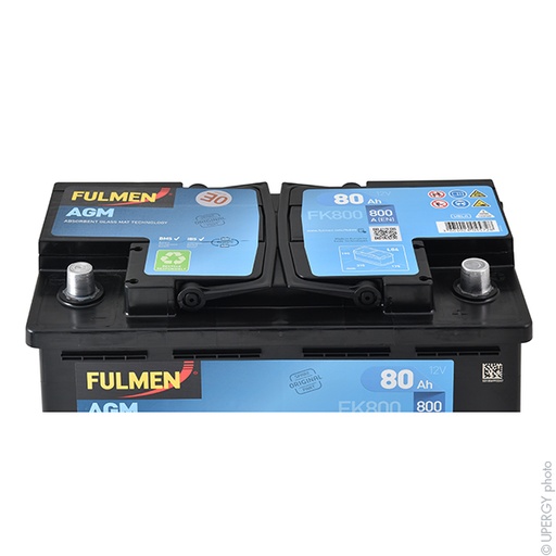 [ENIBPA7040] Batterie(s) Batterie voiture Fulmen Start-Stop AGM FK800 12V 80Ah 800A