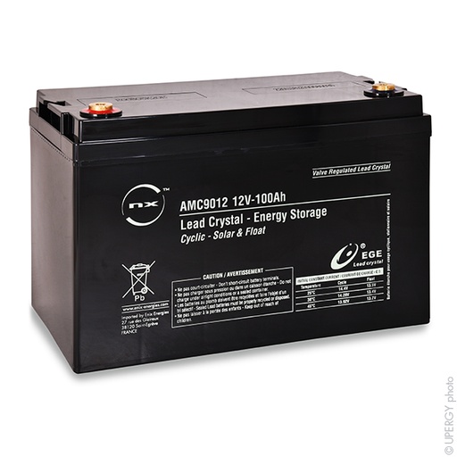 [ENIAMC9012] Batterie(s) Batterie lead crystal 6-CNFJ-100 12V 100Ah M8-F