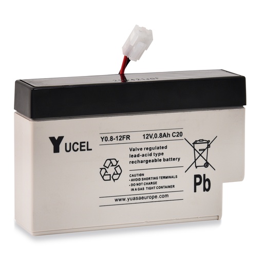 [ENIAMP92113] Accumulateur(s) Batterie plomb AGM YUCEL Y0.8-12FR 12V 0.8Ah JST
