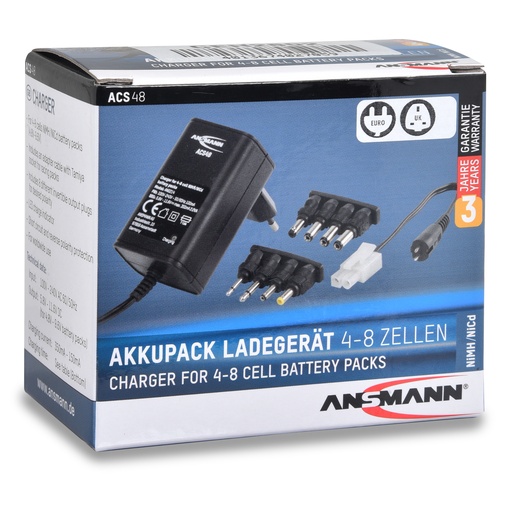 [ENICEH2802] Unité(s) Chargeur NiCd/NiMH 4 à 8 cellules/1.8A 230V Ansmann AC48
