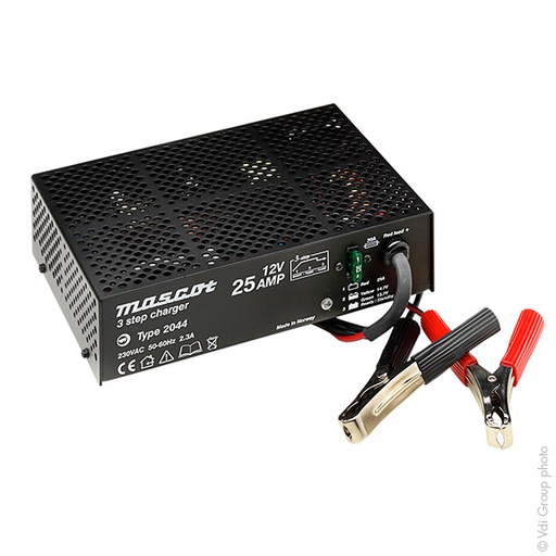 [ENICEP5109] Unité(s) Chargeur plomb 12V/20A 110-230V Mascot 2044 - pinces crocodiles (Intell