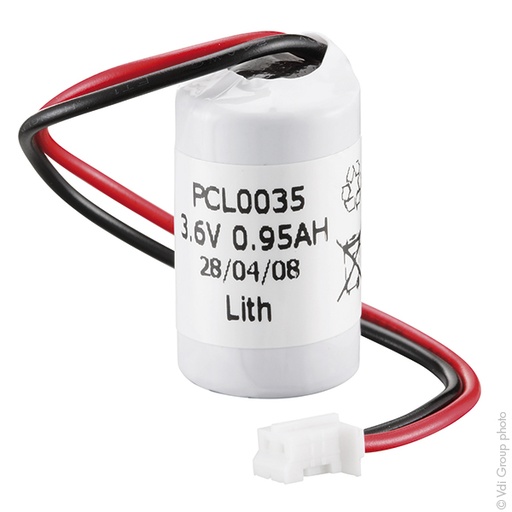 [ENIPCL0035] Pile(s) Pile lithium SL-750 1/2AA 3.6V 1100mAh JST