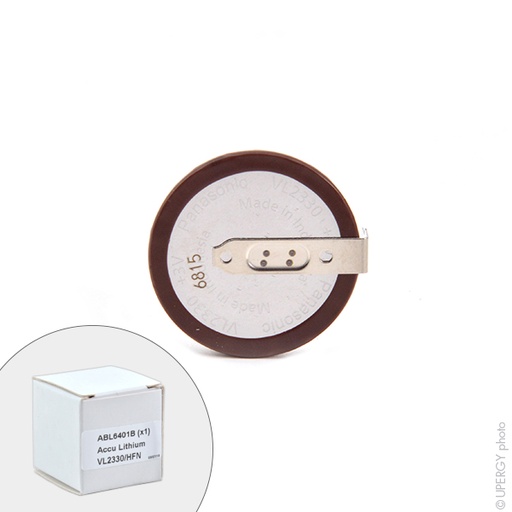 [ENIABL6401B] Boîte(s) de 1 Accus bouton Lithium VL2330/HFN 3V 50mAh