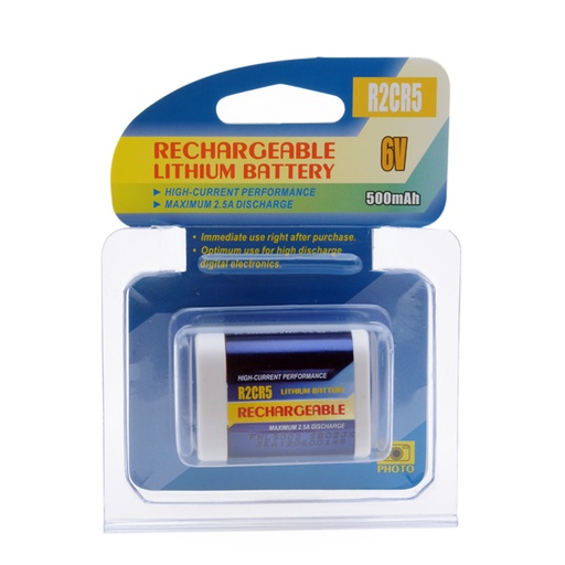 [ENIFML9002] Batterie(s) Batterie appareil photo - caméra R-2CR5 rechargeable 6V 450mAh