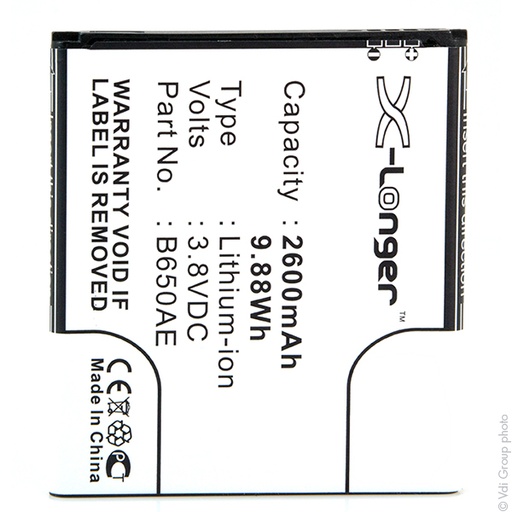 [ENIGML901118] Blister(s) x 1 Batterie téléphone portable pour Samsung 3.8V 2600mAh