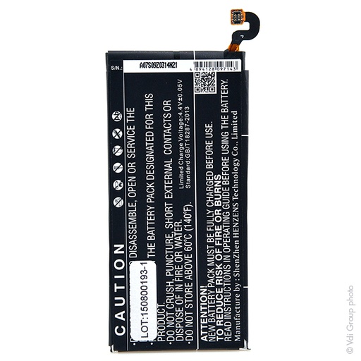 [ENIGML90683] Blister(s) x 1 Batterie téléphone portable pour Samsung 3.8V 2550mAh