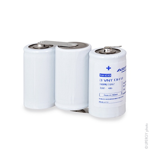 [ENIMGN7496] Pack(s) Batterie eclairage secours 3 VNT DH U ST1 3.6V 4Ah