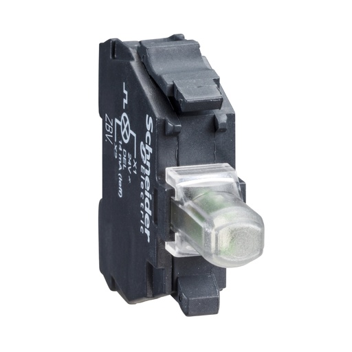 [SCHZBVM3] Harmony - bloc lumin XB4-XB5 - DEL - 230/240VAC - vert - racc vis étrier