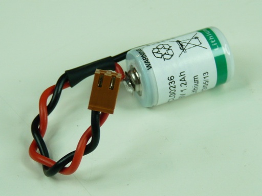 [ENIPCL00236] Pile(s) Batterie automate 1x 1/2AA 1S1P 3.6V 1.2Ah JAE