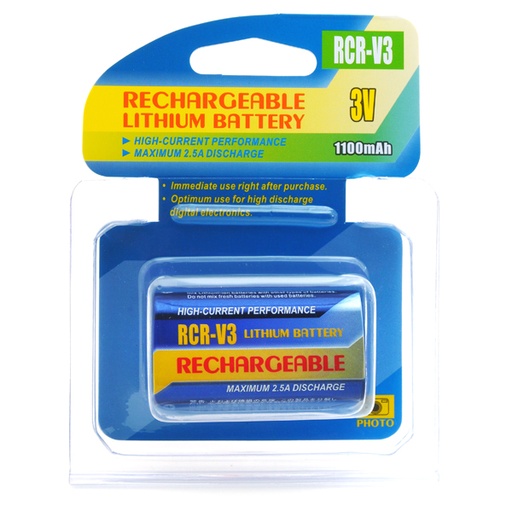 [ENIFML9005] Batterie(s) Batterie appareil photo - caméra R-CRV3 rechargeable 3V 1100mAh