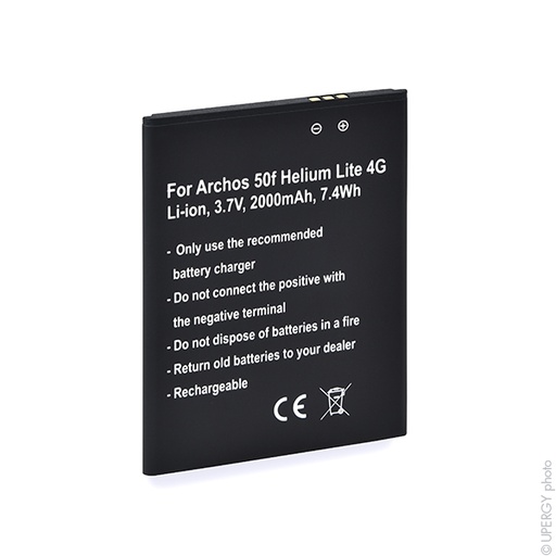 [ENIGML86216] Blister(s) x 1 Batterie téléphone portable pour Archos 50F Helium Lite 3.7V 2000