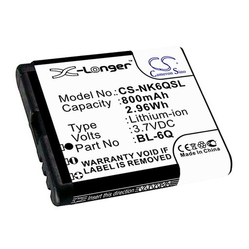 [ENIGML90166] Blister(s) x 1 Batterie téléphone portable pour Nokia 3.7V 800mAh