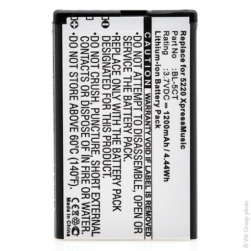 [ENIGML90174] Blister(s) x 1 Batterie téléphone portable pour Nokia 3.7V 1200mAh