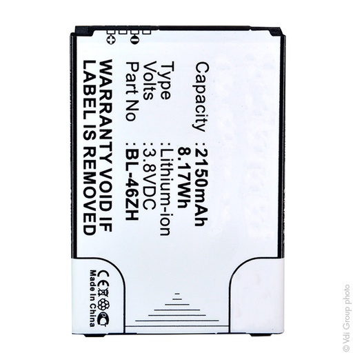 [ENIGML901243] Blister(s) x 1 Batterie téléphone portable pour LG 3.8V 2150mAh
