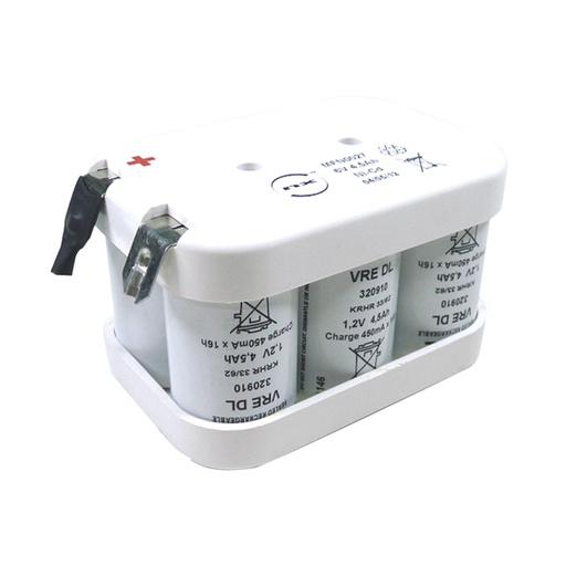 [ENIMFN0027] Batterie(s) Batterie eclairage secours 5 VRE 4500D 6V 4.5Ah COSSE