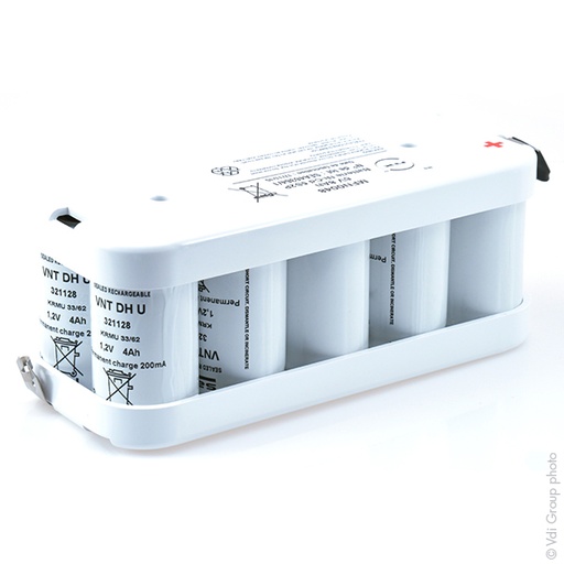 [ENIMFN0048] Pack(s) Batterie Nicd 10x D VNT 5S2P ST2 6V 8Ah Cosse