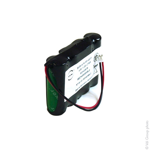 [ENIMGH00679] Batterie(s) Batterie Nimh 4x 4/AA 4S1P ST1 F100 4.8V 1.2Ah JST