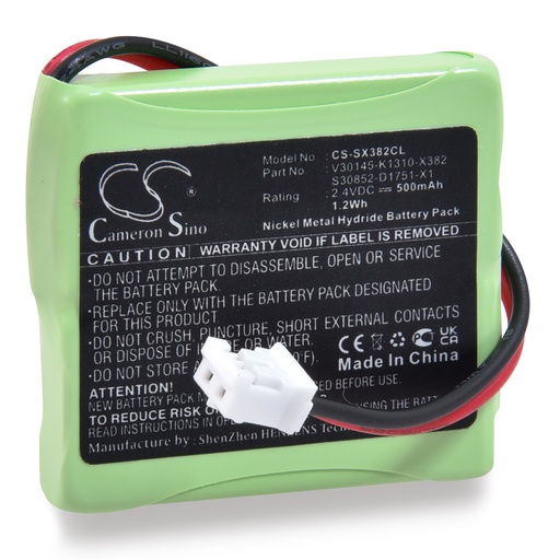 [ENITGH8612] Batterie(s) Batterie téléphone fixe accu prismatique 2.4V 500mAh Conn