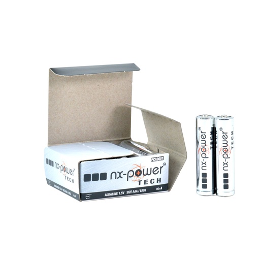 [ENIPCA9001] Boîte(s) de 10 Pile alcaline LR03 - AAA Nx-Power Tech 1.5V 1.46Ah