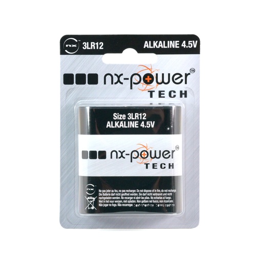 [ENIPRA9006] Blister(s) x 1 Pile alcaline blister x1 3LR12 Nx-Power Tech 4.5V 4.4Ah