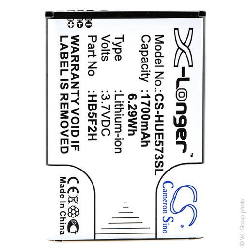 [ENIGML90587] Blister(s) x 1 Batterie téléphone portable pour Huawei 3.7V 1700mAh