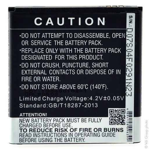 [ENIGML90603] Blister(s) x 1 Batterie téléphone portable pour Wiko 3.7V 1500mAh