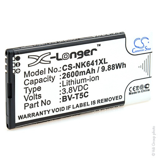 [ENIGML90904] Blister(s) x 1 Batterie téléphone portable pour Microsoft 3.8V 2600mAh