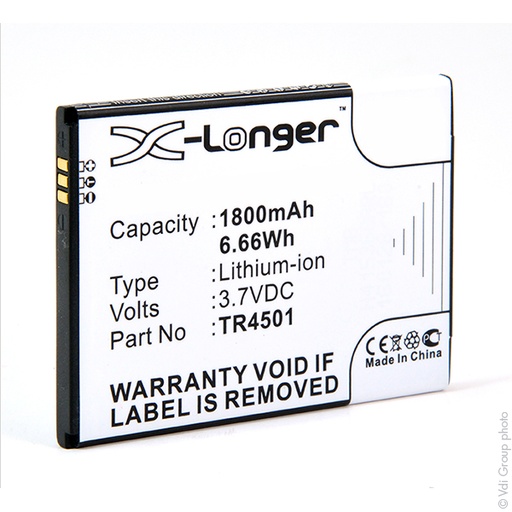 [ENIGML90963] Blister(s) x 1 Batterie téléphone portable pour Archos 3.7V 1800mAh