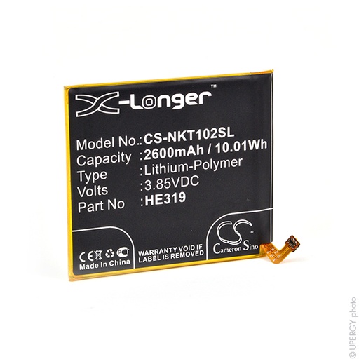 [ENIGML901393] Blister(s) x 1 Batterie téléphone portable pour Nokia 3.85V 2600mAh