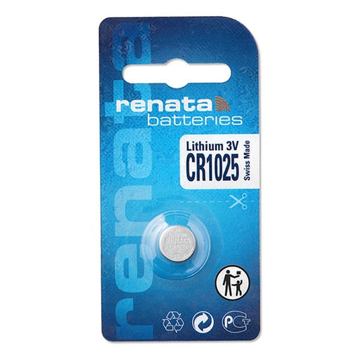 [ENIPBL7350] Blister(s) x 1 Pile bouton lithium blister CR1025 RENATA 3V 30mAh