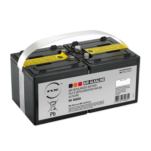 [ENIPRD9009] Pile(s) Pile depolarisation air alcaline 9V 360Ah