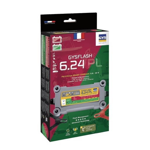 [ENICEL9152] Unité(s) Chargeur Plomb / Lithium Gysflash 6.24 PL 24V / 6A