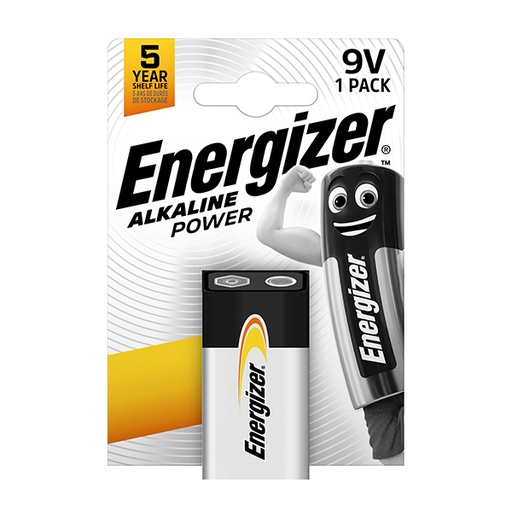 [ENIPRA2826] Blister(s) x 1 Pile alcaline blister ENERGIZER 522 6LR61 9V 600mAh